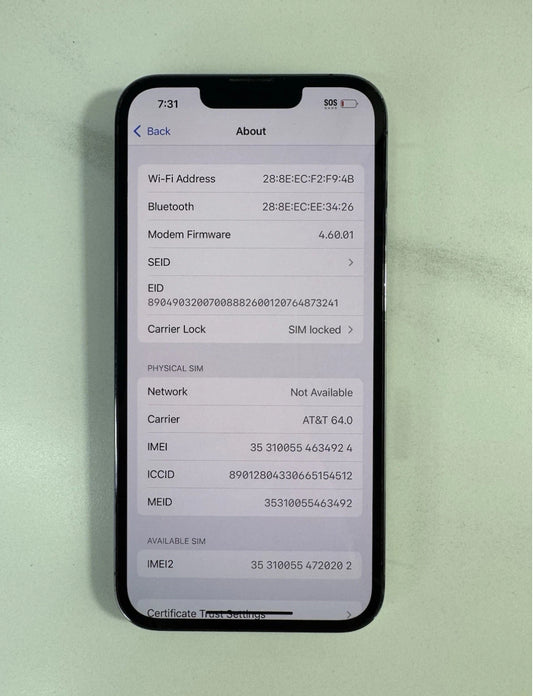LOCKED IPhone 13 Pro 256 - AT&T